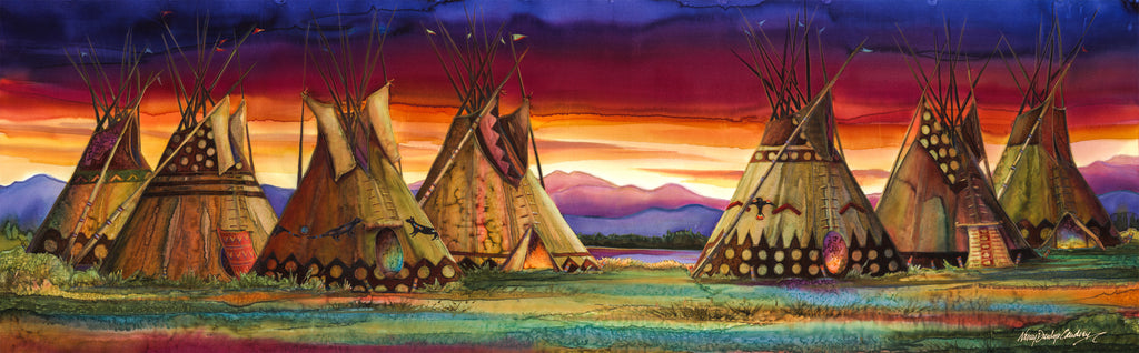 Absaroka Sunrise (Giclée) by Nancy Dunlop Cawdrey – Cawdrey Gallery